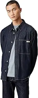 [Calvin Klein] Men's Regular Denim Shirt