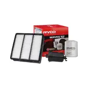 Ryco Oil Air Fuel Filter Service Kit for Mitsubishi Lancer Wagon CC 1992-1996