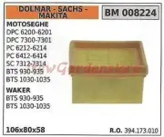 Air Filter Dolmar for Chainsaw Dpc 6200 6201 7300 7301 008224