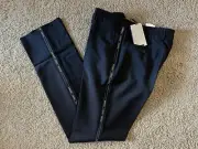 Size 54 - Burberry London Wool Mohair Side Stripe Logo Dress Pant Slim New