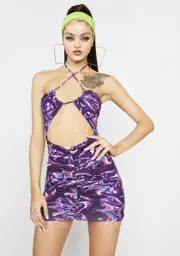 Miss Mastermind Cutout Mini Dress