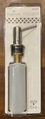 Signature Hardware 446599 Soap/Lotion Dispenser Kitchen Bathroom Brushed Nickel
