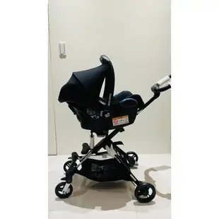 全新【unilove】On The Go馬奇車 迷霧棕+【 MAXI-COSI 】CabrioFix提籃+原廠轉接器