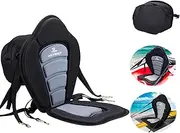 [JAYEGT] Kayak Seat Padded Deluxe High Back Canoe Seat with Back Support Adjustable Fishing Seat for Universal Sit with Detachable Kayak Backrest
