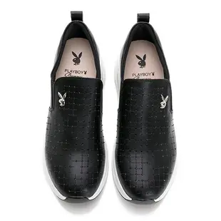 【PLAYBOY】時尚閃耀真皮顯瘦內增高鞋-Y9652CC黑