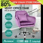 ALFORDSON Velvet Office Chair Computer Swivel Armchair Work Adult Kids Purple