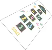 Hohopeti Lattice Floor Sticker for Fun Number Game Decals Easy to Remove Non Damaging for Playrooms Bedrooms Nurseries Engaging Indoor Activity Decor
