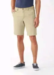 Tommy Bahama Men's SZ 48RG New Boracay Flat Front Chino Shorts Khaki NWT