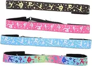 [SAFIGLE] Sweat-absorbent Gymnastics Hairband Girls Elastic Sports Headband Dance Headband Gym Stretch for Fitness