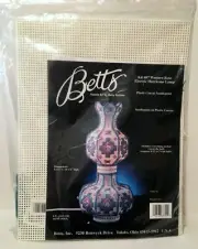 Betts Western Rose Electric Hurricane Lamp Plastic Canvas Kit - Kit 687