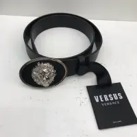 在飛比找蝦皮購物優惠-Versus Versace 黑白藍三色 新款 獅頭 真皮 