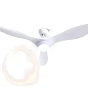 Devanti 52'' Ceiling Fan With Light Remote DC Motor 3 Blades 1300mm