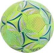 HANABASS Glow Dark Soccer Ball for Teenagers Elastic Light Up Football for Day Night Training Durable Bright Design for Enhanced Visibility in Dark Environments