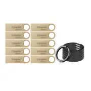 Kingston DataTraveler SE9 G3 USB 3.2 Gen 1 Flash Drive 10 Pack Bundle