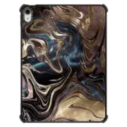 iPad Air 11-inch (M2/M3) iPad Impact Case Luxe Liquid Rose Gold Marble by Nature Magick - Rose Gold Bronze Copper Navy Blue