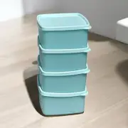 Tupperware Freeze-It Plus Snowflake Medium Containers 4 pc Aqua Blue - Jam -NEW