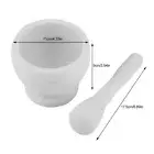 (white)Spice Grinder Mortar Pestle Set Spices Mortar Pestle Set Pharmacies For