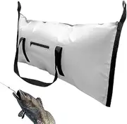 [Generic] Fish Cooler Bag - Heavy-Duty Angling Transportation Sack | Extra Large Insulated Storage Carrier | Leakproof Waterproof Liner | Durable Zippered Tote for Fishing Trips Outdoor Boating and Travel Use