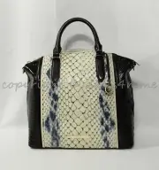 NWT Brahmin Large Duxbury Leather Satchel/Shoulder Bag Glacier Carlisle