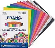 SunWorks Prang (Formerly) Construction Paper, 10 Assorted Colors, 9" x 12", 500 Sheets