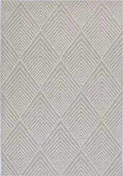 Lata Onika Geometric Beige Flatweave Rug