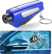 Car Multi-Function Safety Escape Tools, car Safety Hammer with seat Belt Cutter, Mini Window Breaker, Vehicle Emergency kit (Blue)