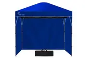 RED TRACK 3x3m Ultra Compact Folding Gazebo, Walls, Carry bag, Portable Outdoor Popup Marquee for Camping Beach, Navy Blue