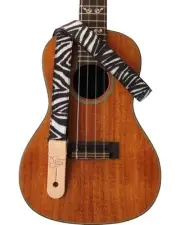 Sherrins Threads Ukulele Straps 1-Inch Ukulele Strap - Zebra , New!