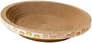 Generic Round Cat Scratcher Bed Cat Lounge Bed Round Scratching Board Cat Nest for Furniture Protector, Extra Large