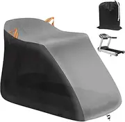 [Tokept] Treadmill Cover, Heavy Duty 600D Oxford Fabric Waterproof Treadmill Full Cover, Indoor Outdoor Universal Sports Fitness Equipment Treadmill Dust Cover (Beige&Dark Brown)
