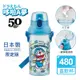 【百科良品】日本製 哆啦A夢 彈蓋直飲水壺 透明隨身瓶 480ML (附背帶)