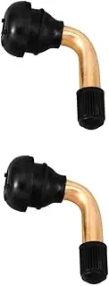 2pcs Valve Stem Extender Kit Replacement Tire Valve Stems for Bikes Atvs Sturdy Rubber 45 Degree Bent Easy Installation