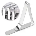 12X Steel Table Cloth Cover Tablecloth Holder Clips Metal Pegs Picnic Prom Tool`