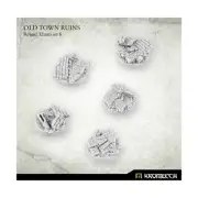 Kromlech Old Town Mini Base 32mm Round Bases - Old Town Ruins Set #6 Pack New