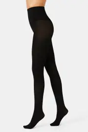 [Bonds] Bonds Women's Dig-Free Opaque Tight Pant 100 Denier in Black Size: Average/Tall Average/Tall Black