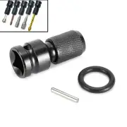 Socket Adapter Set Hex Shank 1/2inch Drive To 1/4in Drilling Bits Driver New