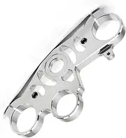 for Yamaha YZF R1 YZFR1 YZF-R1 2004 2005 2006 CNC Aluminum Motorcycle Lowering Triple Tree Front Upper Top Clamp Accessoriess Decorate (Color : Silver)