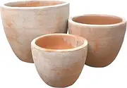 Terracotta Ava Pot 3 Pieces Set