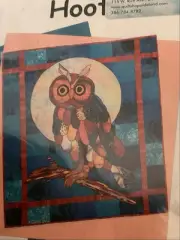 Quilt fabric kit Hoot Owl with fabric appliqué quilt kit piecing