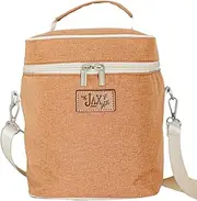 Jax 2020 Breastmilk Cooler Bag - Insulated Container for 6 Tall Bottles or Storage Bags - Caddy Keeps Milk or Formula Cold - Adjustable Shoulder Strap, Top Handle, Pocket for Ice Pack