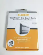 3box Gladiator GarageWorks GearTrack® End Caps (4-pack) Grey Add A Finished Look