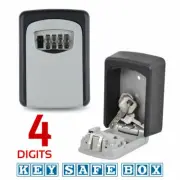 Outdoor 4 Digit Wall Mounted Combination Lock Security Key Safe Box Lock Storage