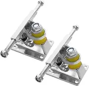1 Pair Skateboard Bridge Bracket Skateboard Spare Part Skateboard Deck Storage Skateboard Truck Tool Kit Replacement Skateboard Trucks Replacement Trucks Silver Aluminum Alloy
