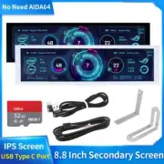 8.8'' IPS Secondary Screen USB-C Computer Monitoring RAM Dislpay Smart Screen US
