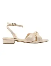 [NINA] Sulma Sandals in Platino Simmer Suedette