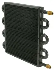 Derale 13320 8 Pass 16" Tube & Fin Electra-Cool Replacement Cooler -6AN