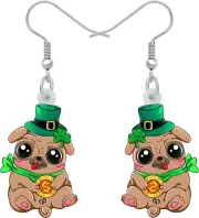 Cute Corgi Dog Earrings Acrylic Dangle Pets Puppy Jewelry Corgi Gifts for Corgi