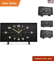 Wideboy - Retro inspired Alarm Clock - Analogue Alarm Clock - Bedside Alarm C...