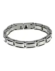 [Cudworth] Brushed Stainless Steel Link Bracelet in Silver