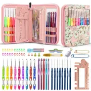 D&D Crochet Knitting Needles, 22 Lace Needles, 61 Piece Set, Handicrafts